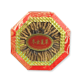 美国 美国九龍堂 九龍堂 九龍堂 野生冬虫夏草礼盒装4000条规格约56条/盒0.5oz 名贵药材礼品