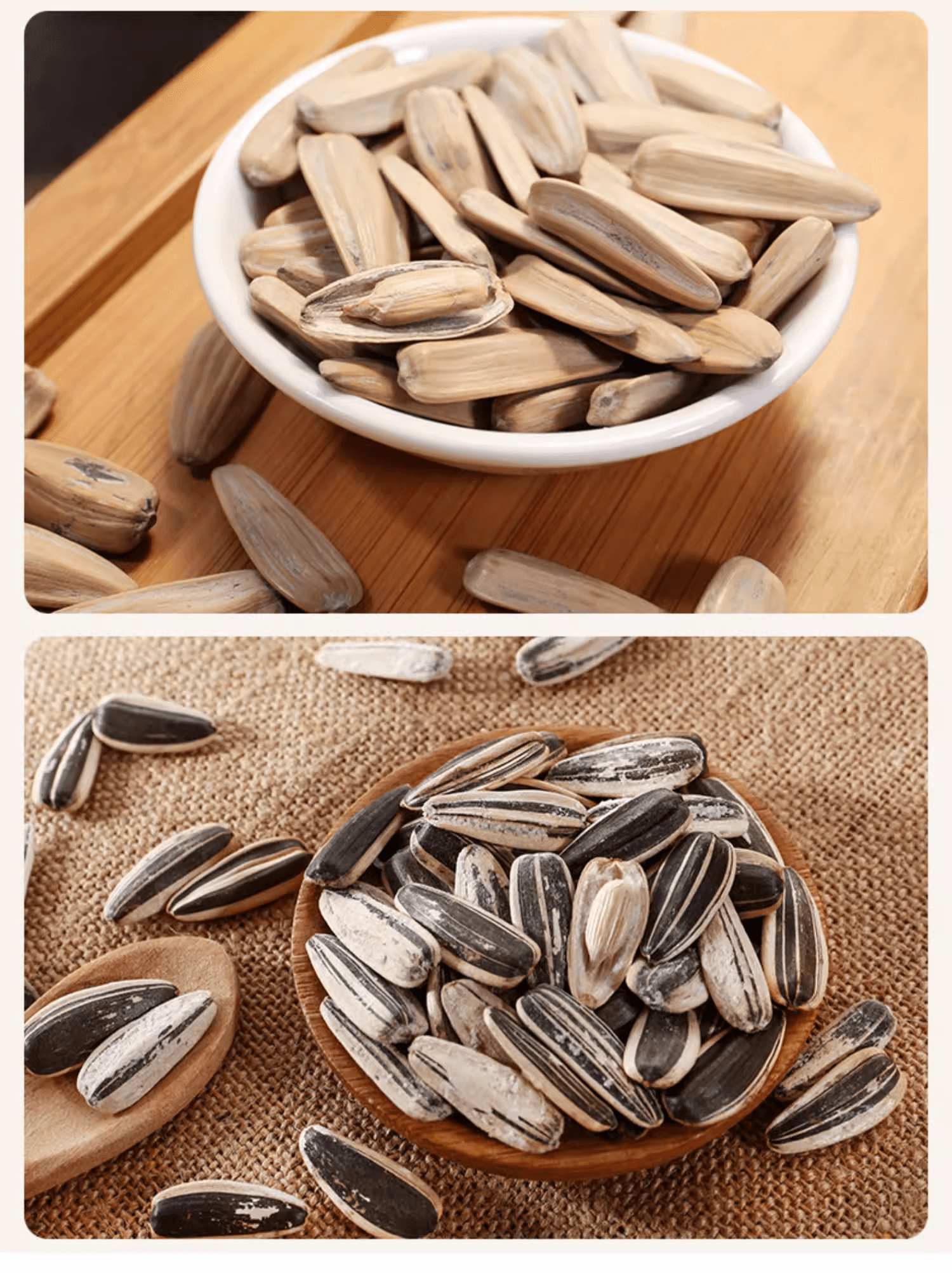 Five-flavor sunflower seed combo: Original, Mixed, Caramel, Five-Spice, and Sea Salt, one pack each, 5 packs totaling 638g