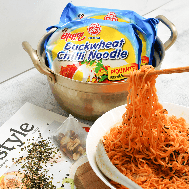 Buckwheat Chilli Noodles - Soba Noodles with Sesame & Seaweed, 5 Pack* 4.58 oz 8