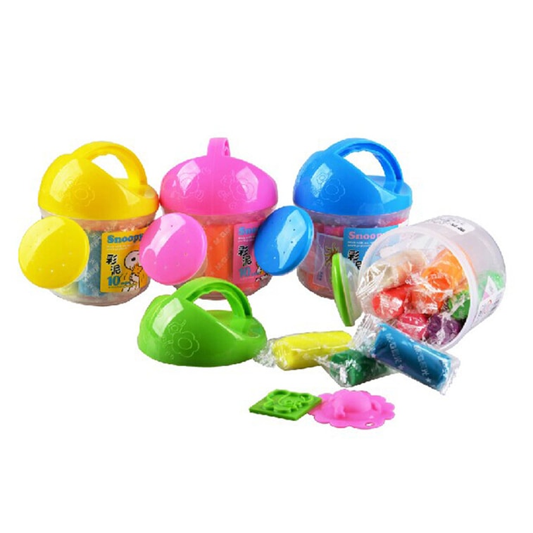 改款淘汰[中国直邮]晨光文具(M&amp;G) 史努比花洒造型 环保无毒橡皮泥 / 彩泥 10色 AKE04039 4