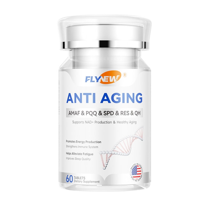 美国 Flynew NMN活力素片 抗衰老 细胞能量剂 60tablets 增强免疫