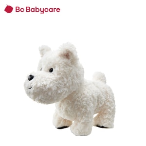 [미국 직송] Bc Babycare 플러시 강아지 - 웨스트 하일랜드 화이트 테리어, 공부를 반복하는 아기를 위로하고 달래주는 생생한 애완동물 장난감입니다.