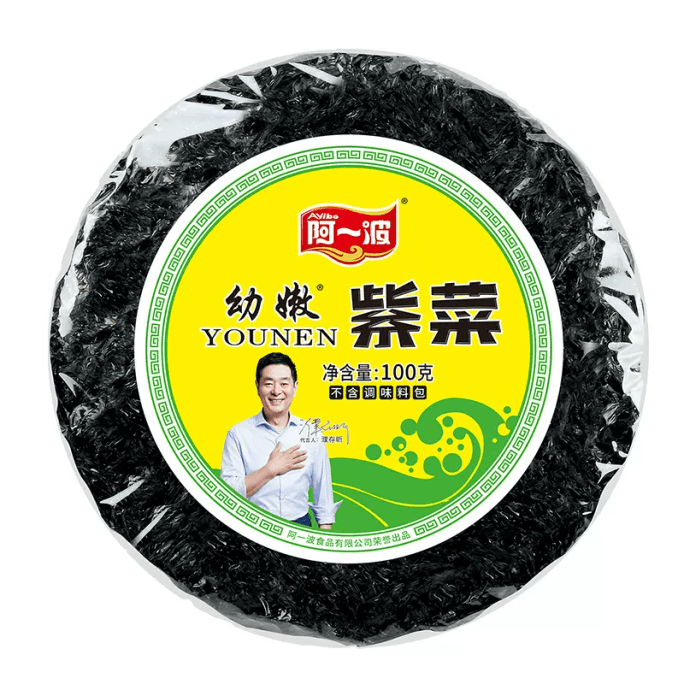 【中國直郵】阿一波幼嫩頭水紫菜乾貨100g*1件裝