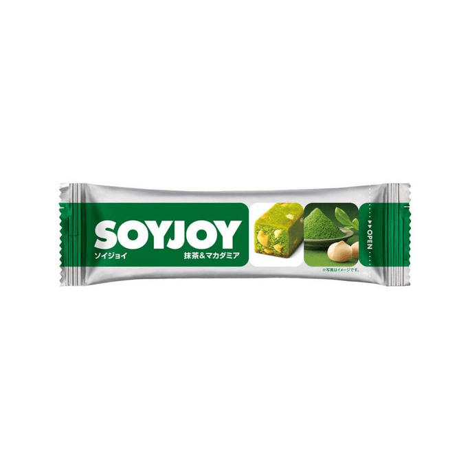 SOYJOY Low-Calorie Meal Replacement Soy Nutrition Bar Matcha Nut Flavor 30g
