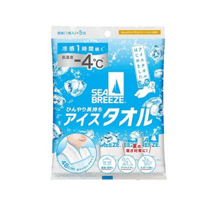 [일본 직송] SEA BREEZE 쿨링 타월 5매 시트러스 샤베트 향