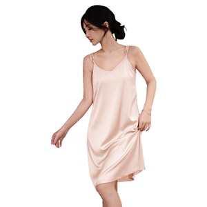 New High-end And Luxurious Camisole Nightgown For Home Wear Rice Apricot M