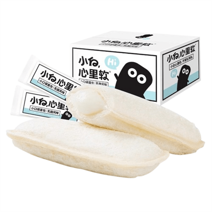 【中国直邮】 小白心里软 乳酸风味小口袋 面包早餐蛋糕小吃糕点营养休闲零食420g/箱