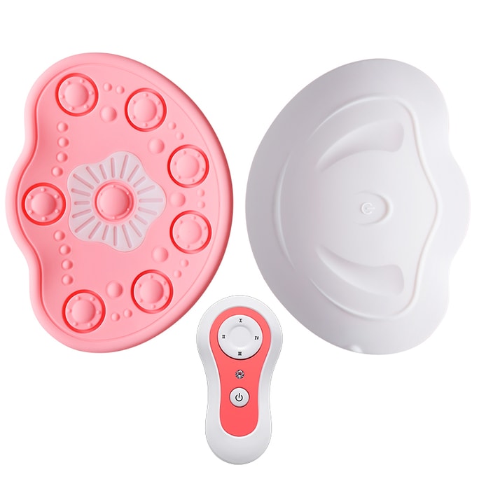 Butterfly Love Flower Breast Care Shaped FM Constant Water Vibration Chest Massager White 1PC