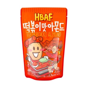 韓國HBAF芭蜂 韓式辣炒年糕味杏仁 120g【超人氣堅果點心】