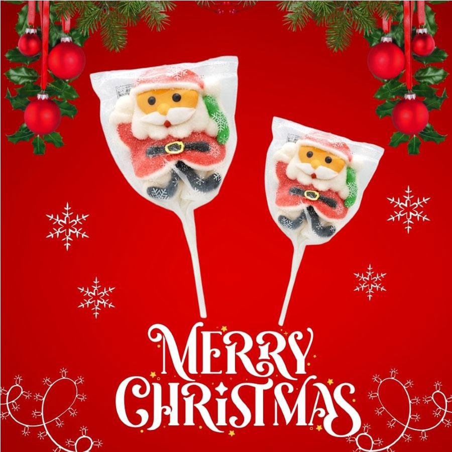 Santa Claus Shaped Gummy Marshmallows 45g