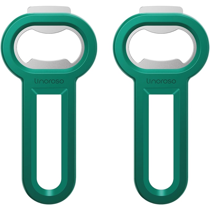 Linoroso 2PS Beer Bottle Opener Can Opener Green