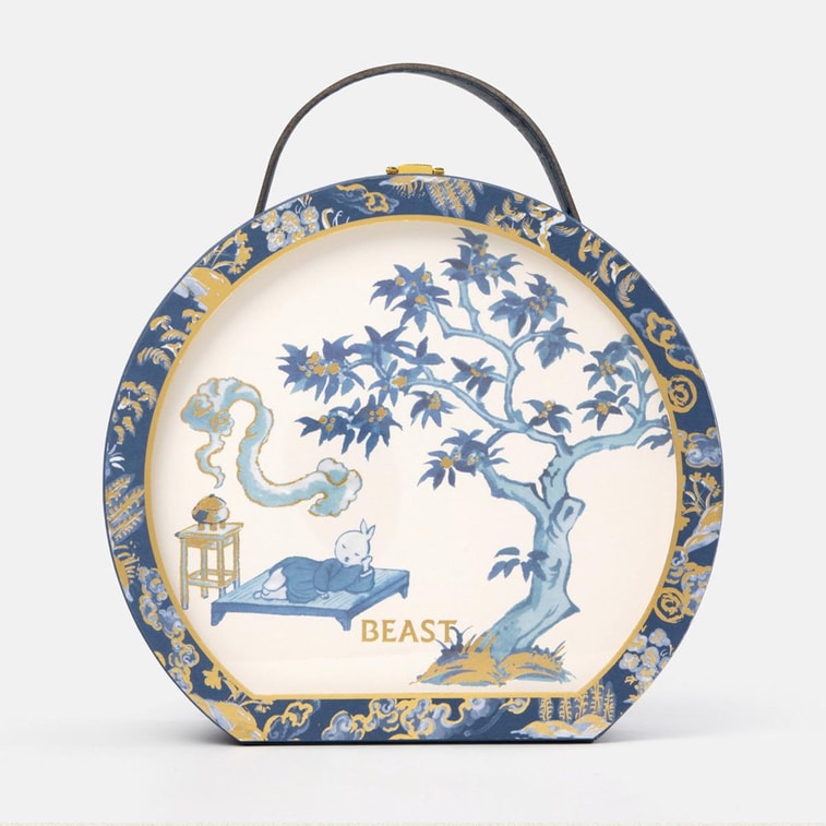 달콤한 계화 트리플 노트 문 선물 상자 행운 양초 세트, 말띠 해 선물 세트 3