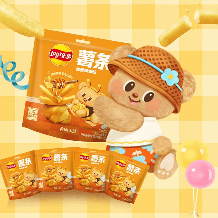Lay's Potato Sticks Honey Butter Flavor, 3.17 oz【Butter Lay's Potato Sticks Honey Butter Flavor, 3.17 oz【Butter