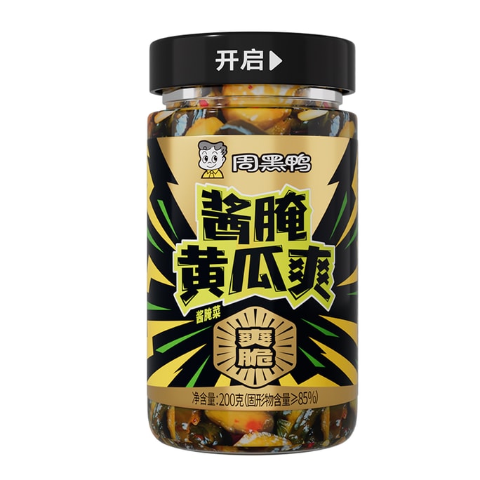 周黑鸭 酱腌爽脆黄瓜无尽开胃风潮下饭首选开胃菜200g