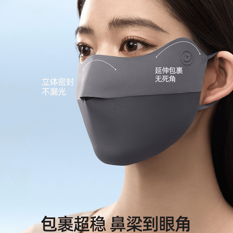【中国直送】【関暁通と同じスタイル】小野和子 サンプロテクションマスク アイスシンシリーズ アイプロテクションコーナー 初恋パウダー フリーサイズ 【皮膚科医毛岳平教授推薦】 4
