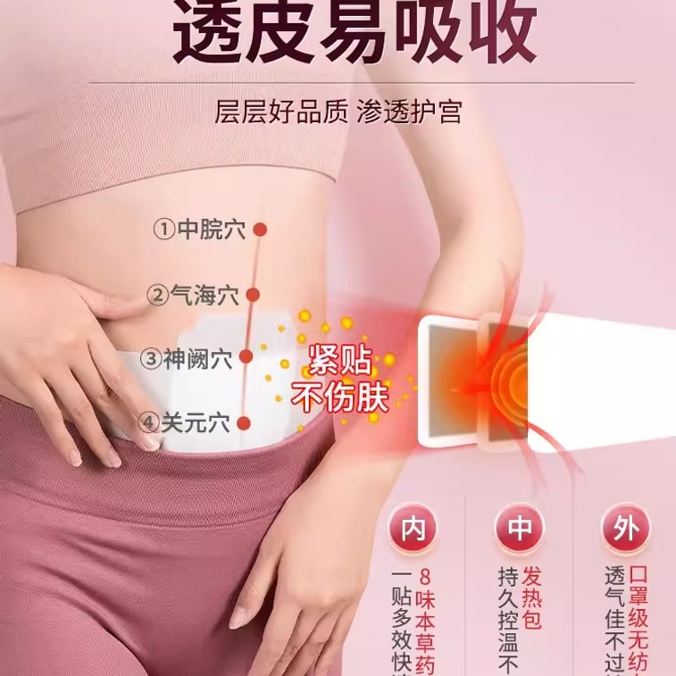 Warm Baby Great Aunt Patch To Remove Uterine Cold Self Heating 4 Paste/Box 3