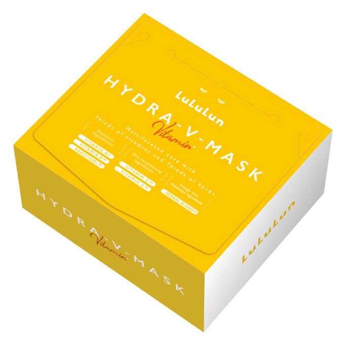 日本LULULUN Hydra-V-Mask 維他命緊緻補水面膜 28枚入 【7種維他命+7種草本】