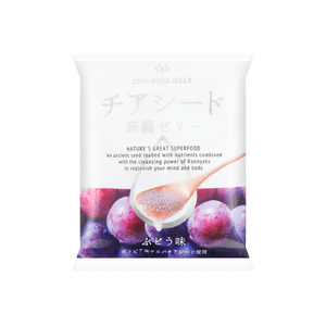 チアシードこんにゃくゼリー - グレープ味、6.1オンス