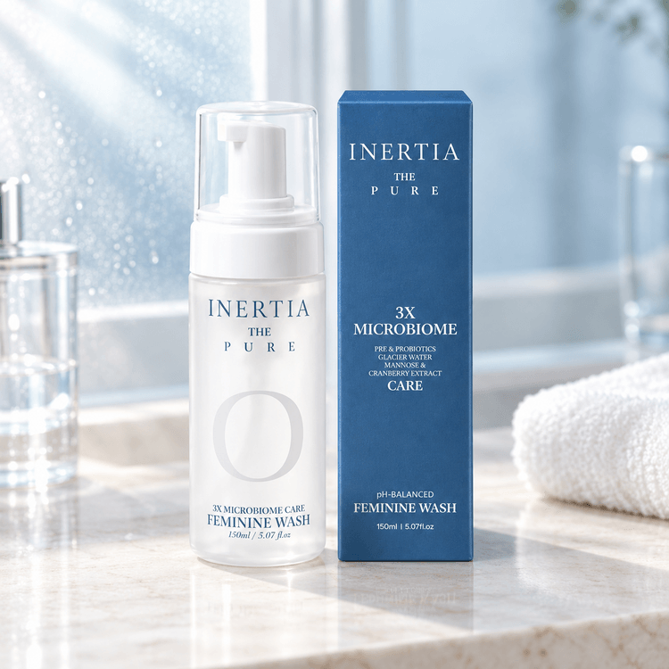INERTIA 3X Microbiome Feminine Wash Probiotics pH-Balanced Gentle