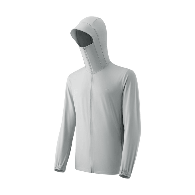Men's Cooling Sun Protection Clothing Sun Protection Shirt Sports Shirt Light Charcoal Gray Suitable for 180/100A (XL)