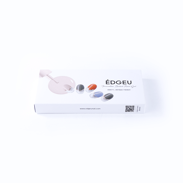 Innovative Baked Real Gel Nail Strips Peel Off Nails #ENA711 Antique French 3