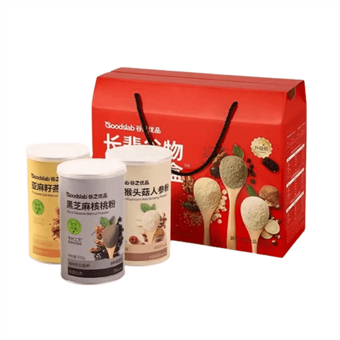 [중국 직배송] 구즈유핀 노인용 곡물 영양 선물 세트, 새해 선물 및 중장년층을 위한 영양 보충제로 적합, 900g/상자