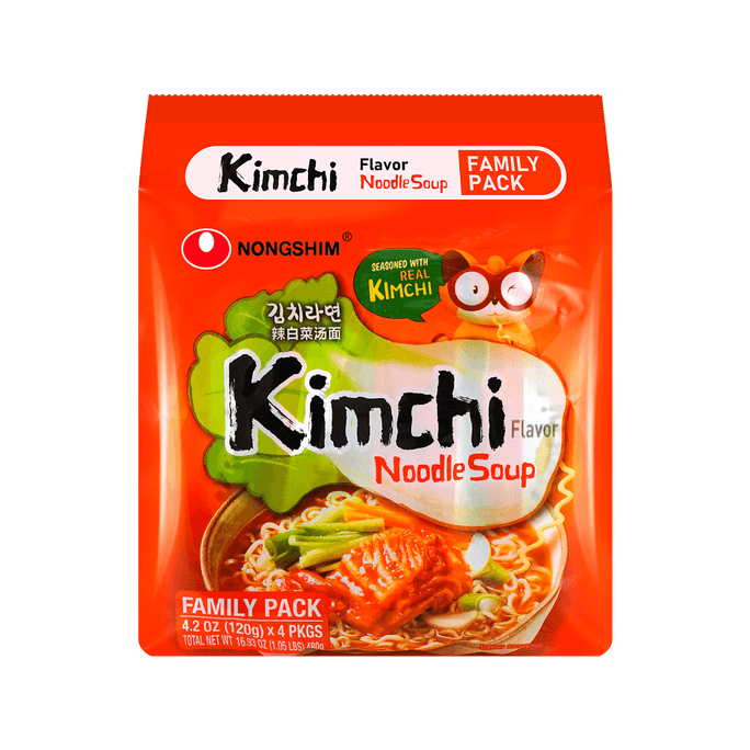 Kimchi Instant Ramen - 4 Packs, 16.9oz