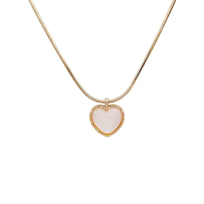  [Valentine's Day Must Choose Gift] Pearl Casting Love Retro Loud Gold Necklace 1 Pearl Love Retro Style Ceiling [Comes with Facny Jasmine High end Pulling Suspension Jewelry Box]