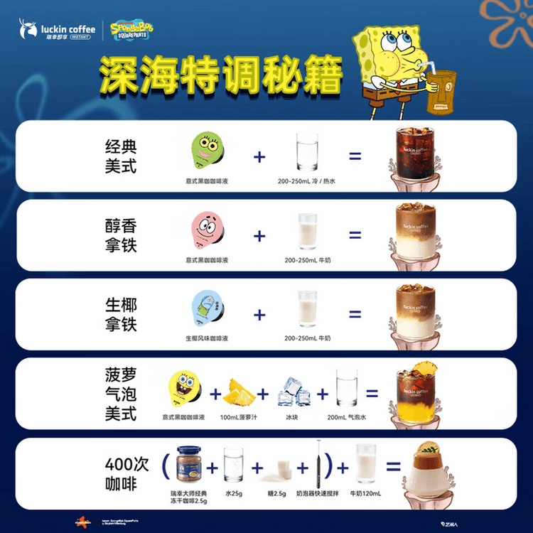 Luckin SpongeBob Coconut 32 Cups - Yami.com