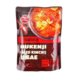 Mukenji Aged Kimchi Jjigae - Kimchi Stew With Tofu, 16.2 oz 【Microwave Instant Soup】【 Ready in Minutes】