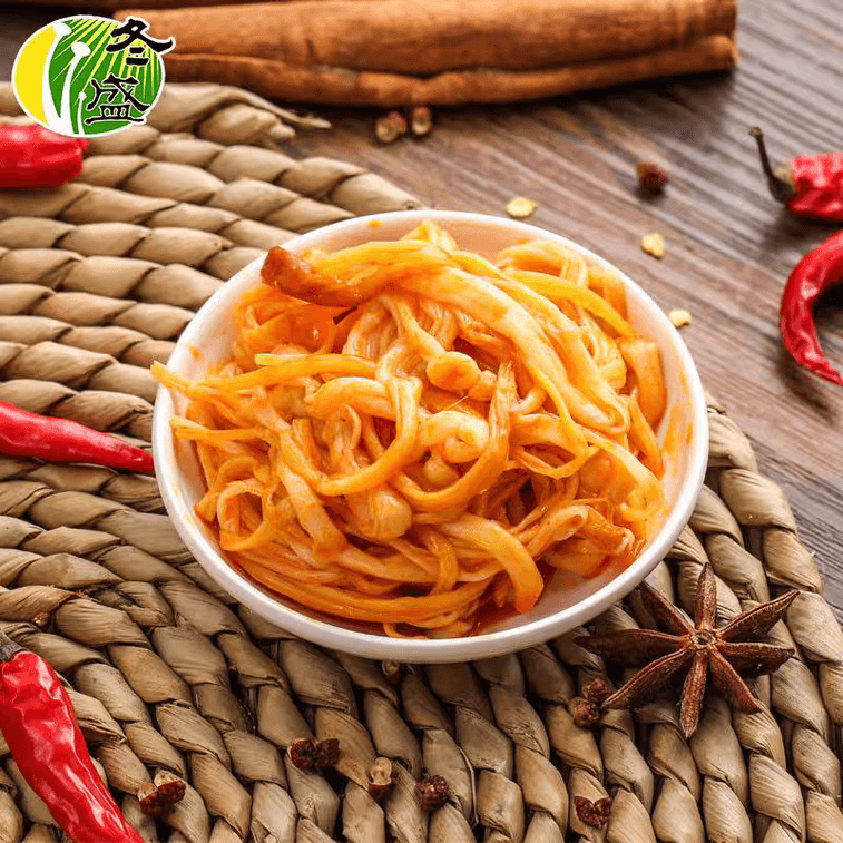 【中国直送】東勝 辛味えのき茸 50g×5袋。ご飯や麺類のおかず、お酒のおつまみなど、美味しく手軽にお召し上がりいただけます。 5