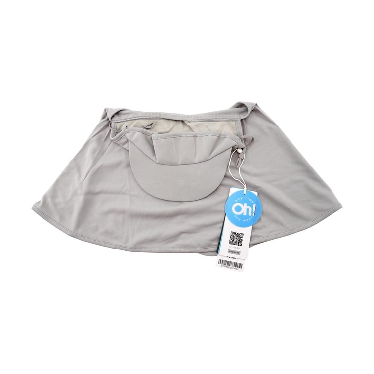 OHSUNNY 附帽簷全臉面罩口罩 全臉防曬黑 雲霜灰 4