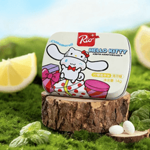 산리오 콜라보레이션 헬로키티&시나모롤, 레몬 바닐라 민트 캔디, 무설탕, 0.49온스