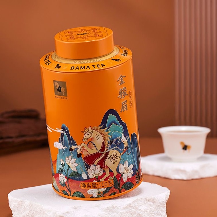 【中国直送】八馬茶業 本場武夷山紅茶 金君梅 110g*缶 高級紅茶 個人消費用 6