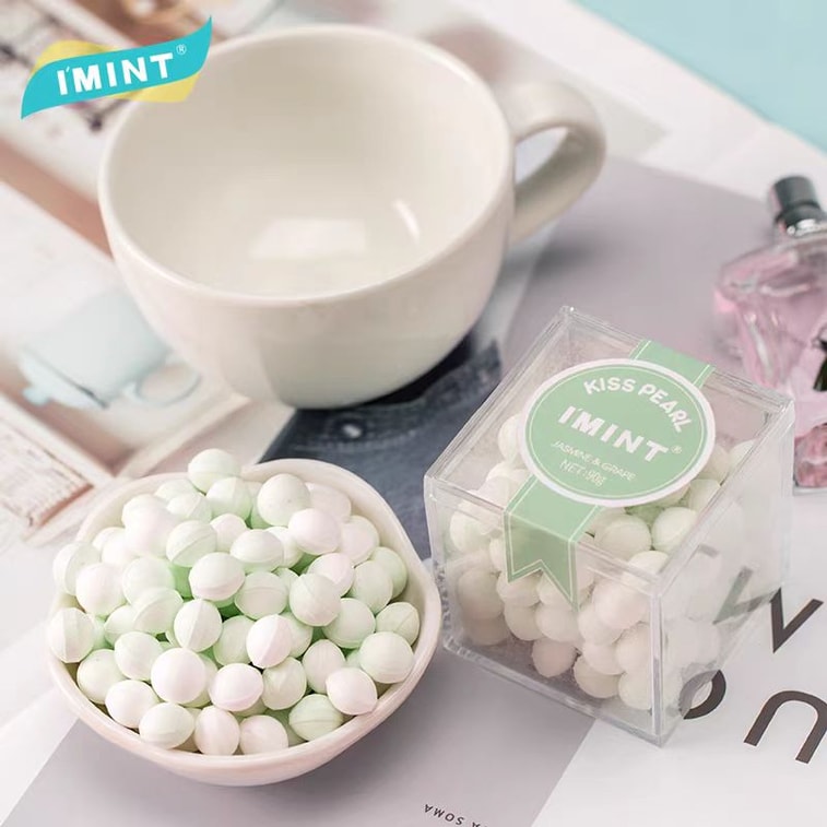 【中國直郵】 IMINT 益美滋接吻糖 玫瑰荔枝+茉莉青提組合 水果花香 清新持久 接吻約會神器 45g*2盒 3