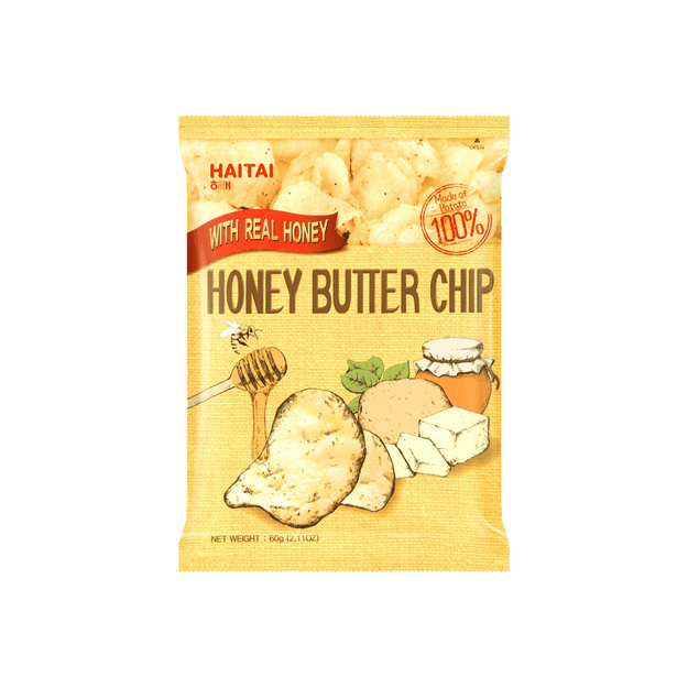 商品详情 - 韩国HAITAI海太 蜂蜜黄油薯片 60g - image  0