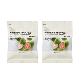 日本 MUJI无印良品 无印良品 抹茶巧克力冻干草莓50g*2