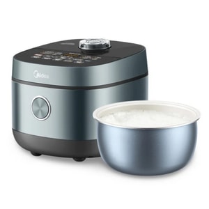 MIDEA 밥솥 (미국에서 배송) - 백옥 결정 항균 코팅, 26분 쾌속 취사, 4L 대용량, 110V