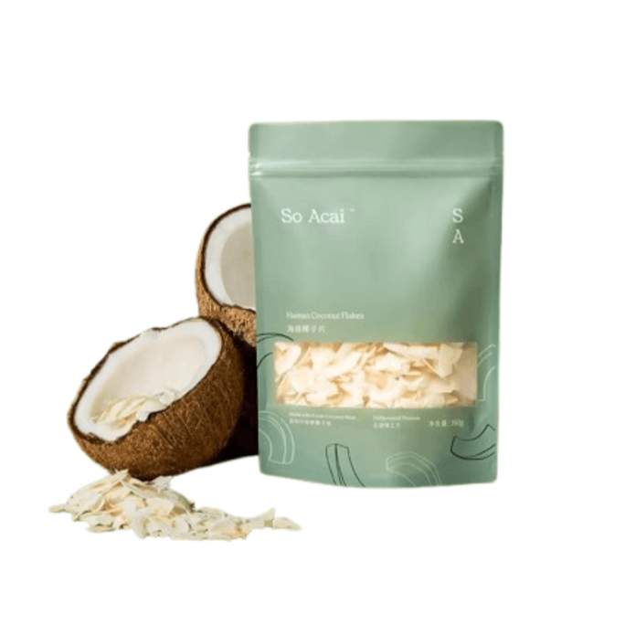 Coconut flakes Original flavor not crunchy flakes for baking snacks oatmeal yogurt bowl toppings dried 150g