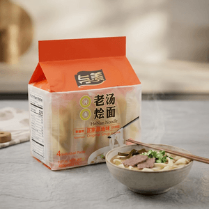 Henan Noodle Original Soup - Non-Fried, Handmade, 4 Packages, 16.22 oz