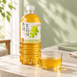 果子熟了 青提茉莉味茶饮料 900ml 【无糖果香】【鲜灵茉莉花茶】