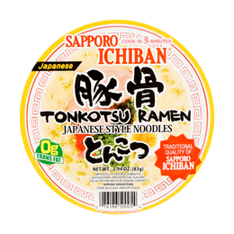 日本SAPPORO ICHIBAN札幌一番 猪骨风味日式拉面 83g
