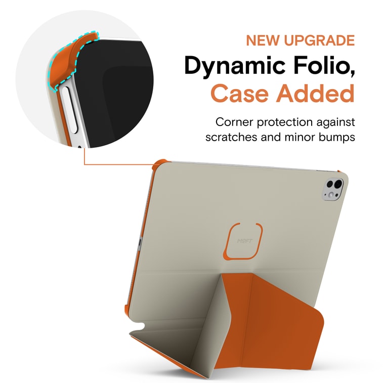 MOFT Dynamic Folio平板电脑灵动保护套 iPad Pro 11英寸 4th 2022 / 3rd 2021 / 2nd 2020 20+角度 自动唤醒/睡眠 超薄 岩石灰 带边角保护 5