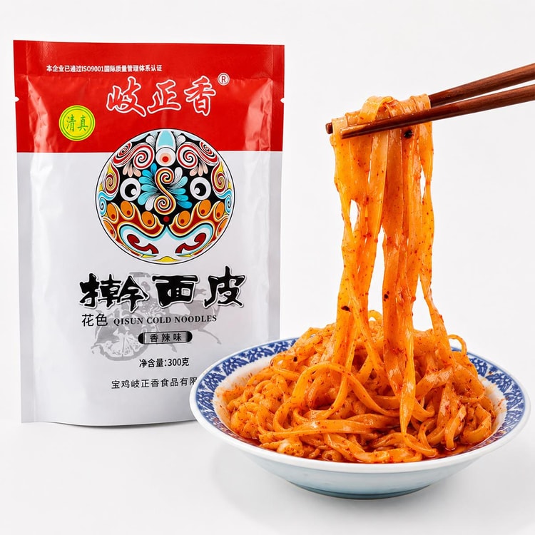 QZX Shaanxi Gan Mianpi - Liangpi Cold Noodles , Spicy Flavor