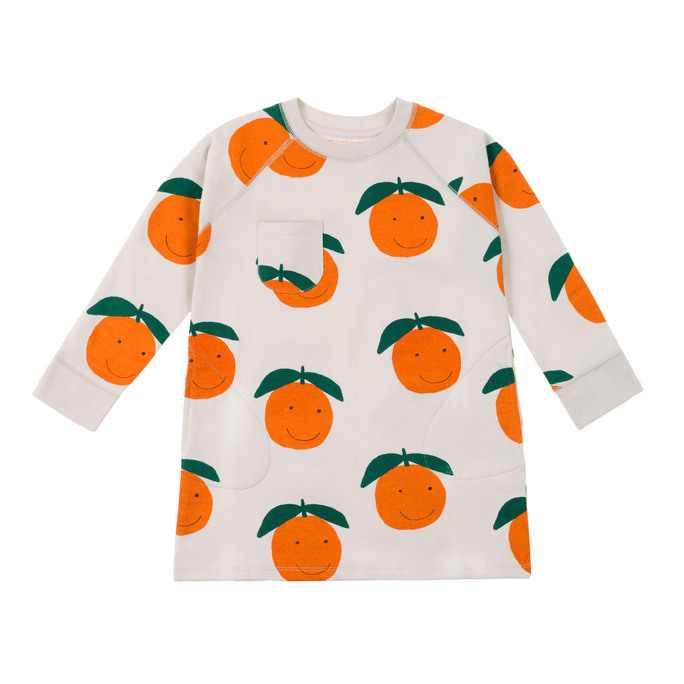 美国 Nadadelazos 快乐橙子连衣裙 .8.200  7-8岁