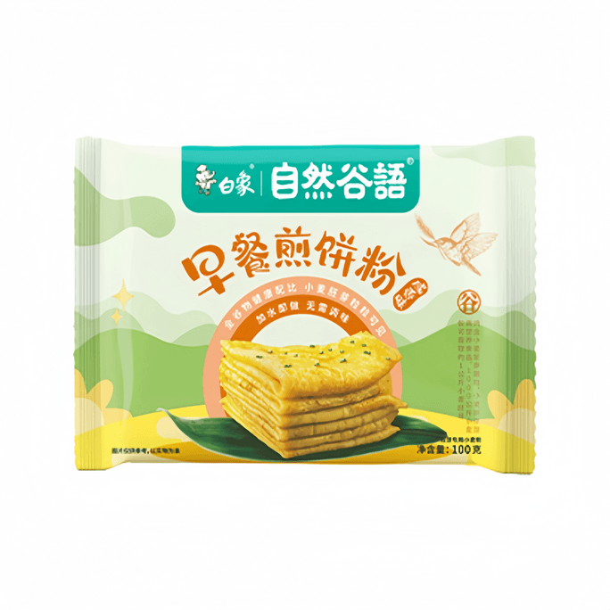 【中國直郵】 BAIXIANG 白象 白象鹹香早餐煎餅粉100g*1袋