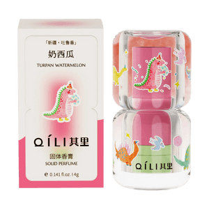 QILI其里 小恐龙固体香膏 留香便携香体膏 4g #奶西瓜