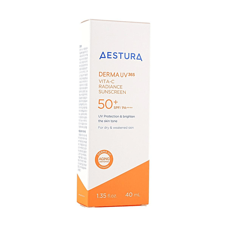 韩国AESTURA爱丝特兰 DERMA UV365 维C焕亮防晒霜 SPF50+ PA++++ 40ml【淡斑修护·敏感肌适用】 3
