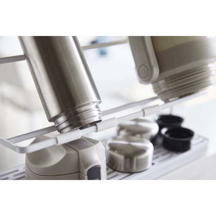 日本 Yamazaki Home 檯面瀝水架 - 鋼白色 1件 5