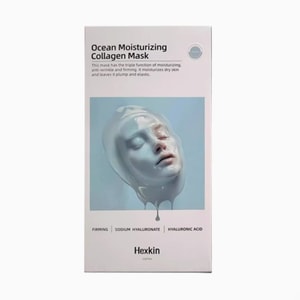 [홍콩 직배송] 한국산 허시친 블루 보습 마스크 23g✖️5개입 히알루론산+해초 에센스 수분 깊숙이 가두어 피부톤 밝게 건조함 개선 피부 활력 부여